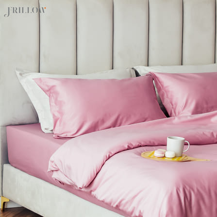 ชุดปลอกผ้านวม 100X90 นิ้ว FRILLOW 800TC COTTON SILK – สี BRIGHT PINK คอลเลคชั่น PRESTIGE_2